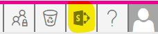 MetaShare's "Open in SharePoint" icon